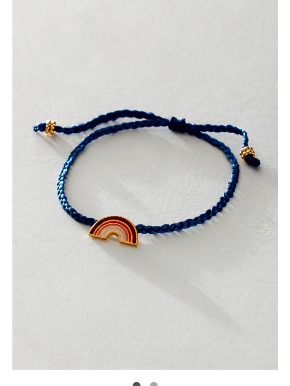 Free People Navy Blue Pajorlolimon Rainbow Bracelet
